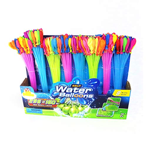 Toyzabo Water Balloons Quick Fill Bunch of Water Balloons Bulk Water Toys Rapid Fill Water Balloon Bunch Great Water Toy Water Balloon Filler Splash Out Fun 296 Water Balloons in 160 Seconds