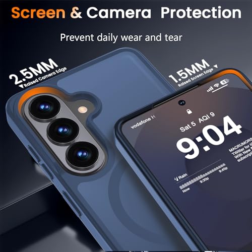 Image of WRJ Magnetic Case for Samsung Galaxy A17 /A16 /A26 6.7-Inch,Matte Blue