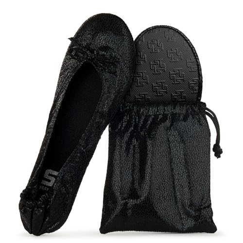 Image of Silky Toes Foldable Flat Shoes for Women | Portable Ballet Flats for Weddings, Parties, Events, Travel |Comfortable Cushioned