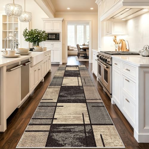 Tapis entrée intérieur long lavable pour éliminer les traces de pas et l'humidité