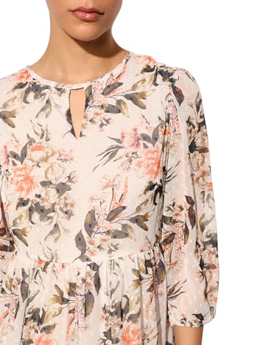 Image of ONLY Women's Floral Print Puff Sleeve Chiffon Fit & Flare Midi Dress