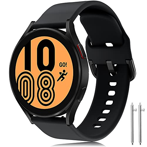 Bracelet Samsung Galaxy Watch 5 Bande, Silicone Sport 20mm Bracelets pour Galaxy Watch 5 40mm 44mm/Galaxy Watch 5 Pro 45mm/Galaxy Watch 6 40mm 44mm/Galaxy Watch 6 Classic 43mm 47mm/Galaxy Watch 4