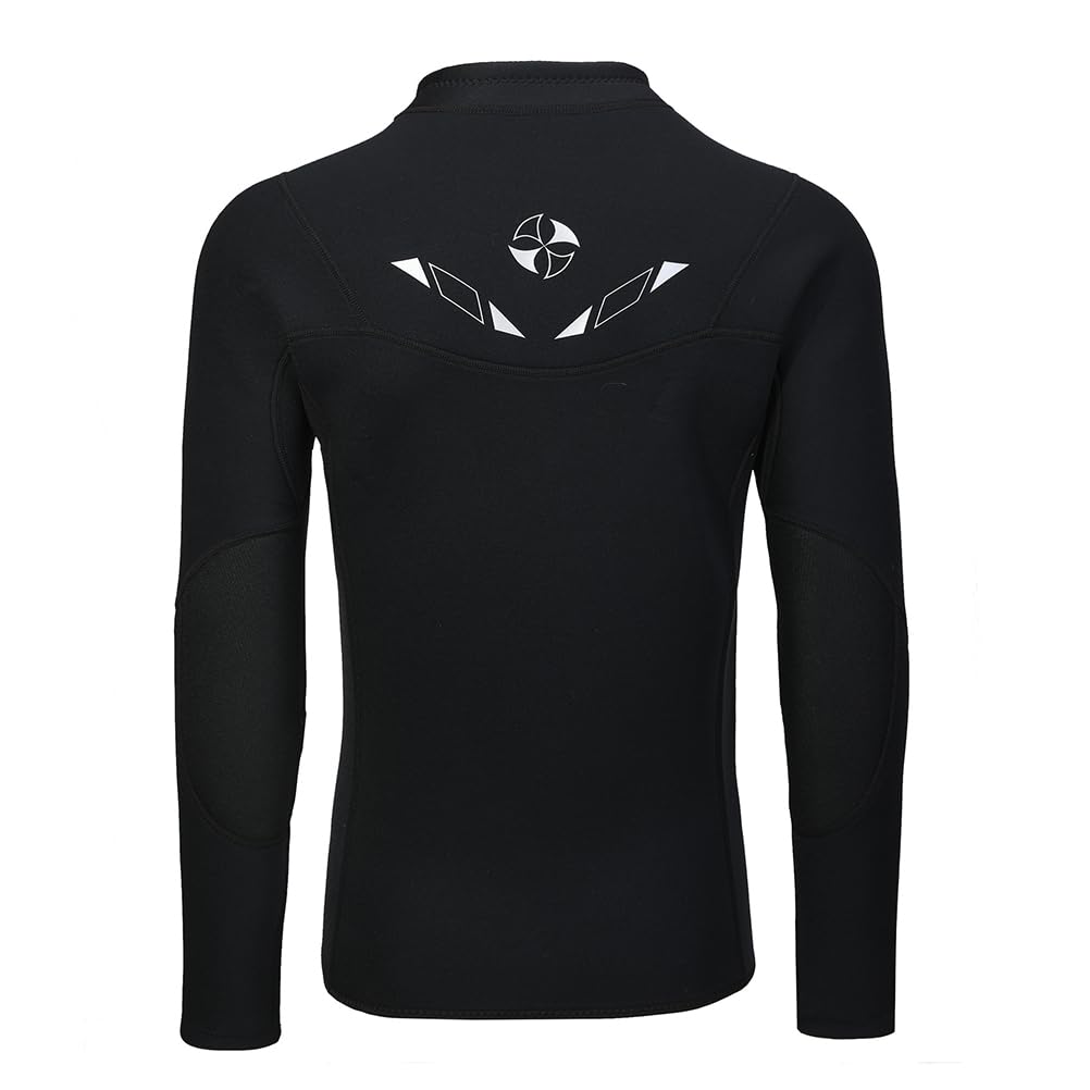 Muta Subacquea Intera Uomo in Neoprene 3mm - Set 2 Pezzi Muta Sub con Mute Giacca Top Manica Lunga e Pantaloni da Sub,Stretch Wetsuit con Cerniera per Nuoto, Surf & Sport Acquatici