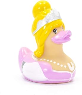Pretty Princess (mini) Rubber Duck Bath Toy by Bud Ducks | Elegant Gift Packaging - 
