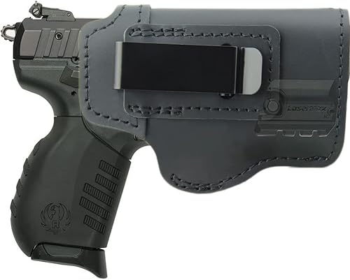Funda de cuero IWB ajuste Ruger SR22 con láser láser mini láser o pistolas similares con mini láser, diseñada para transporte oculto en la cintura disponible en Yaxa Peru