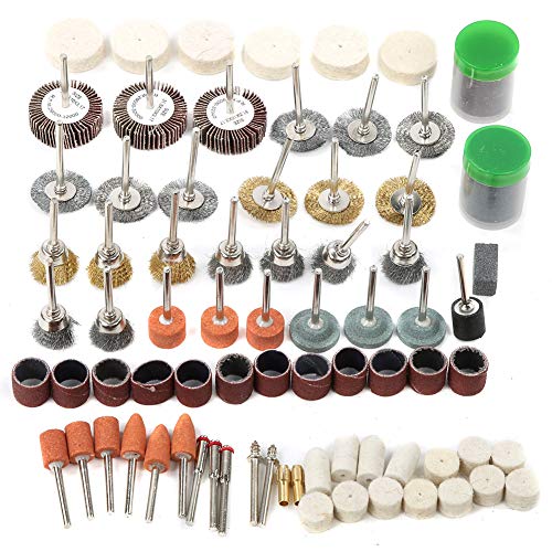 145PCS Electric Grinding Accessories, Rotary Tool Accessory Set for Mini Drill Electric Grinder Grinding Polishing Cutting