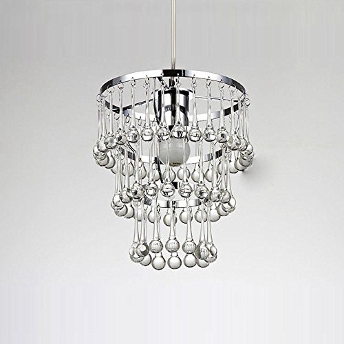 Lustre cristal rond salle à manger avec bâtons goutte d'eau