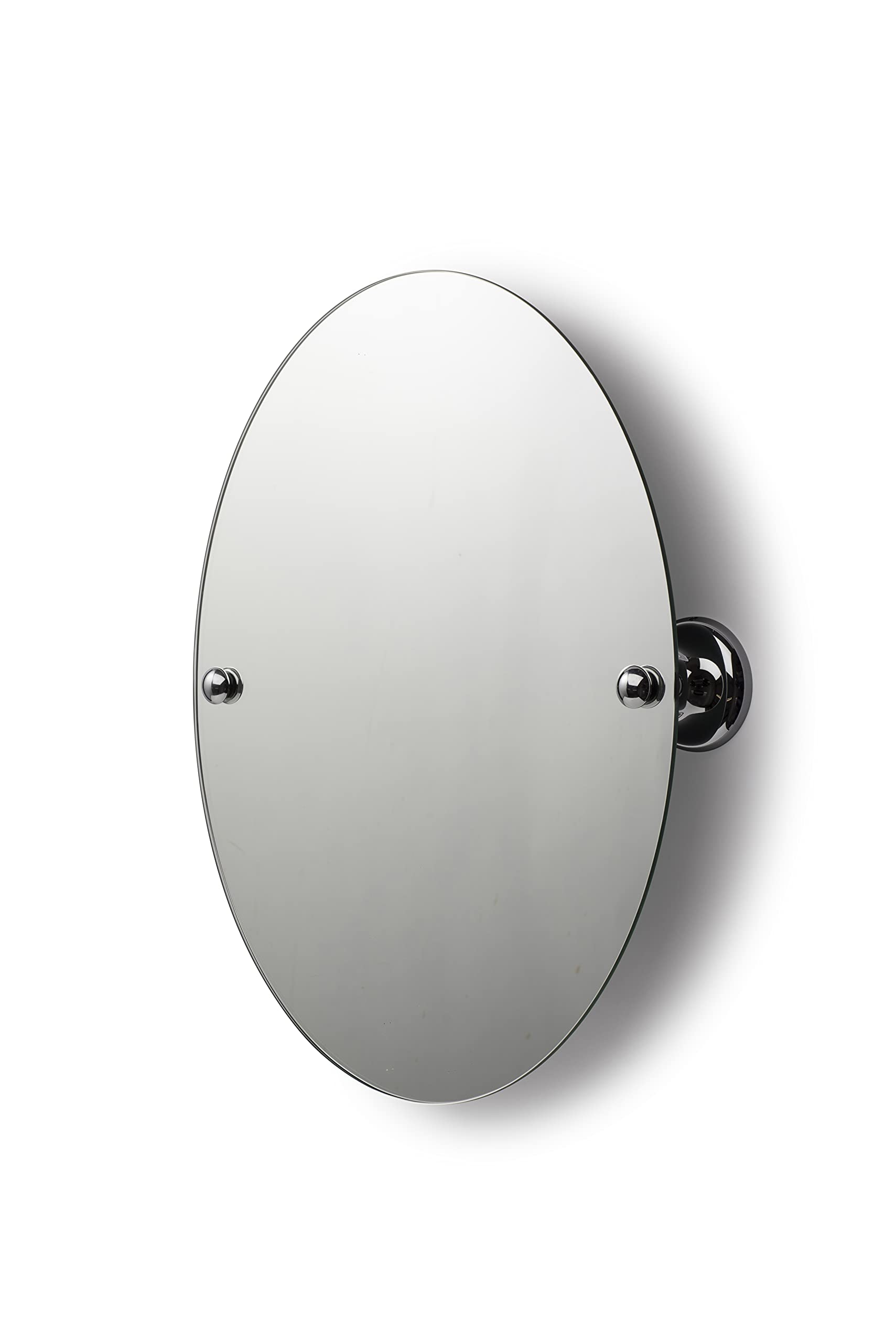 CroydexGrosvenor Flexi-Fix Wall Mounted Bathroom Tilt Mirror, 20.3in x 13.4in x 2.6in, Chrome