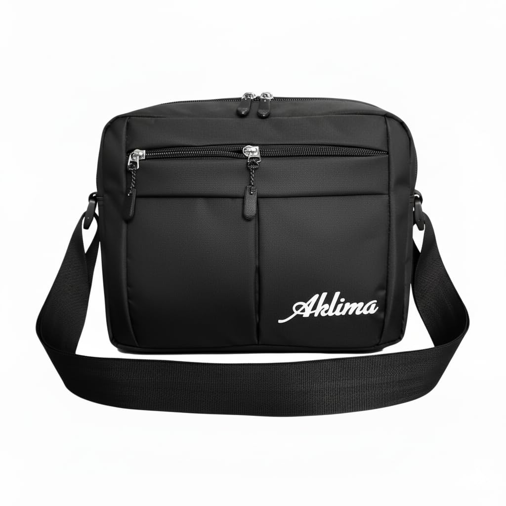 Unisex Crossbody Polyester One Side Sling Bag For Men's & Women's GREY-picture-40
