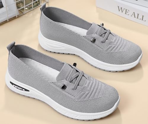 Women's Orthopedic Mesh Walking Shoes Athletic Sport Running Sneakers Slip-on Cozy Breathable4