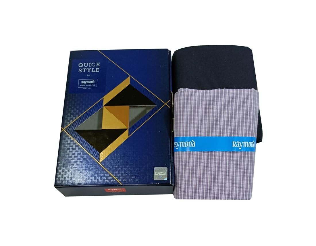raymond Fabrics Men's Cotton Shirt and Trouser Unstitched Fabric Set - Gift Pack (Multicolour_Free Size) 74-picture-21