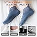 Fashion Lace Trim Ankle Socks for Women, Non-Slip Ruffle Socks for Home, Sheer No Show Socks for Fall Winter