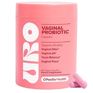 URO Vaginal Probiotics for Women pH Balance with Prebiotics & Lactobacillus Probiotic Blend – Women’s Vaginal Health Supplement – Promote Healthy Vaginal Odor & Vaginal Flora, 60 Count (Pack of 1)