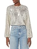 Show Me Your Mumu Women's Good Times top, Platinum Sequins, Medium