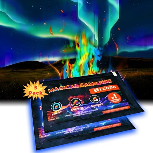 Fire Color Changing Packets Fire Pit - Last Longer Magical Color Flames for Campfires, Bonfire, Fire Pit & Outdoor Fireplaces - Camping Essentials Accessories Christmas Decorations Gift for Kids