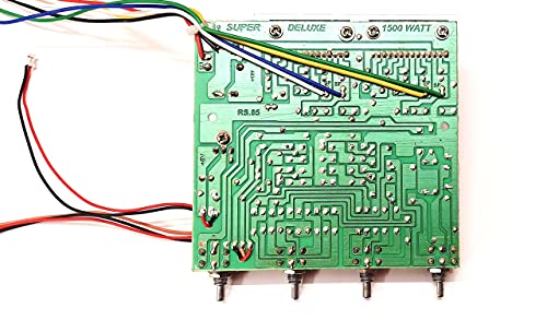 Image of ERH India 4440 IC Board Amplifier Kit DIY Audio Dual Channel 4440 Dual IC Audio Amplifier Board with Bass, Treble, Volume and Balance Controller 12v DC Powered, Multi-coloured