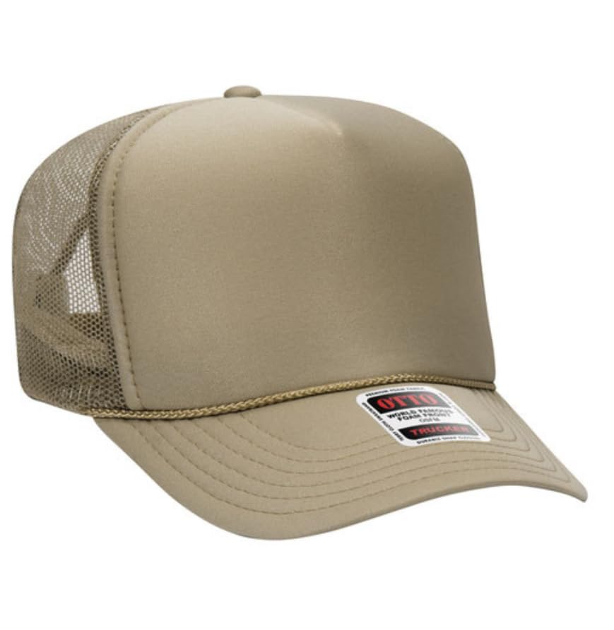 Image of Otto Cap 5-Panel High Crown Mesh Back Trucker Hat
