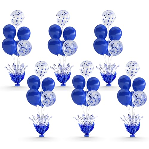 Royal Blue Table Balloon Centerpiece Kit (6 stands) for parties