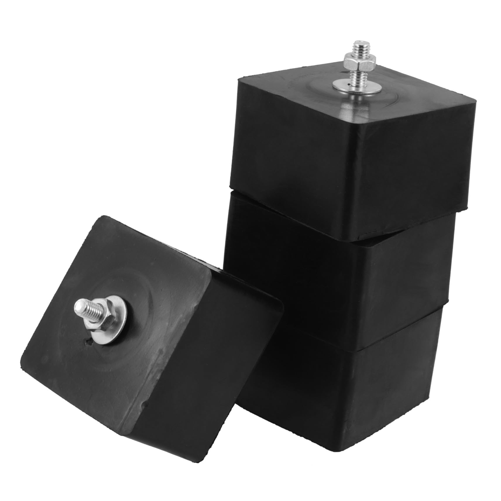 4 Almohadillas Aislantes Para Aire Acondicionado Soportes De Goma Antivibración Almohadilla Antivibración Alfombrilla Amortiguador De Vibraciones Color Negro