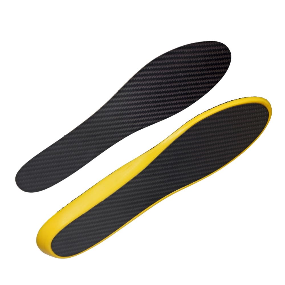 strivor Semelles en carbone,Semelles intérieures de sport en fibre de carbone - Haute élastique, Absorption des chocs, Pour plusieurs sports, Unisexes