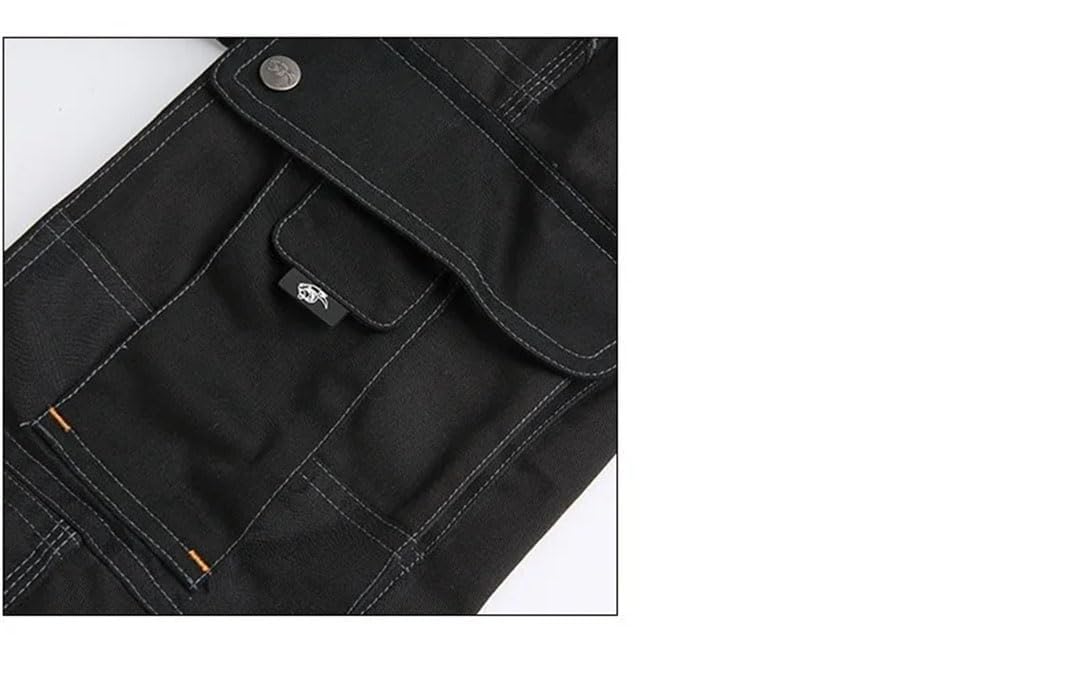 Traje de soldadura para hombre, overol de trabajo de protección, ropa de trabajo, uniforme, mecánico, pantalones cargo con múltiples bolsillos, Mono y almohadilla, 4XL