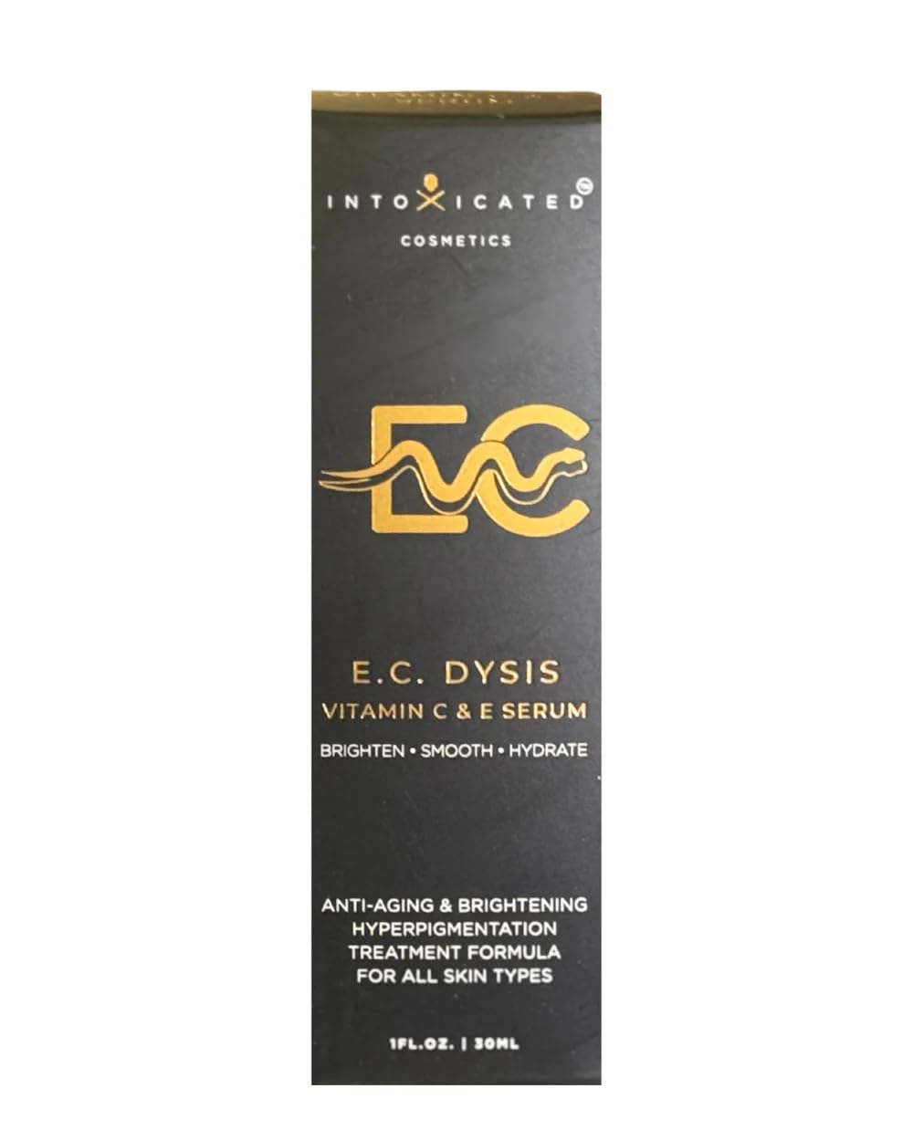 Intoxicated Cosmetics E.C. Dysis Serum 30ml - Anti-Aging & Brightening Vitamin C and E Serum for All Skin Types
