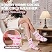Anlisim Fuzzy Socks for Women Cozy Fluffy Winter Cabin Girls Slipper Warm Fleece Soft Thick Comfy Valentines Day Gift for Her Galentines Day Gifts Stocking Stuffer Christmas Home Socks(Pink)