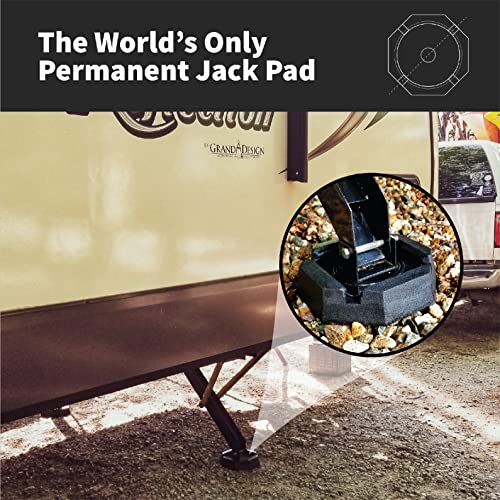 Image of SnapPad Xtra RV Leveling Pads - Permanent Jack Stabilizers for RVs - 6 inch Square Leveling Jack Pads for LCI Leveling System - Heavy Duty Replacement for Blocks - Made in The USA (Square 6 4-Pack)