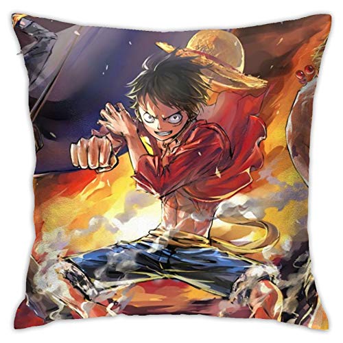 Luffy Throw Pillow Cover