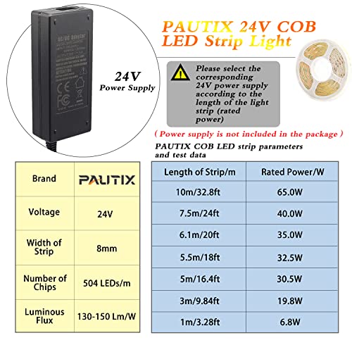 Tira LED COB PAUTIX 10m Luz Día 6000K 504 LEDs/m miniatura 4