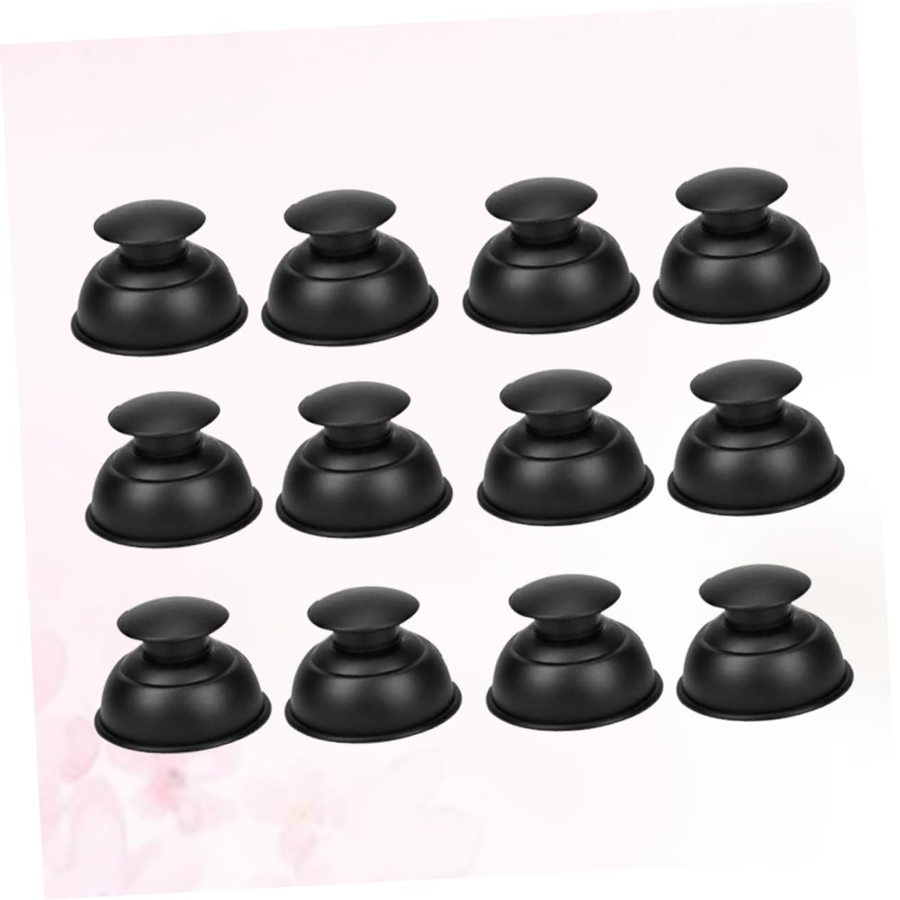 Ventouses en Silicone Noir, Lot de 12, Massage du Dos Corps