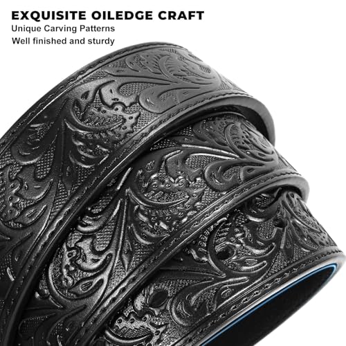 Image of BELTROAD Western Leather Buckle Belt for Men Women Cowboy Cowgirl Mens Leather Belt for Jeans Christmas Men's Belt Gifts