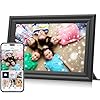 Digital picture frame wifi 101 inch hd 1280×800 digital photo frame touch screen ips display 16gb storage automatic rotation with ios and android free app for mom for grandparents gift black  urban country home decor