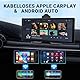 Wireless Apple CarPlay & Android Auto Display für Auto – Mit 1080P Rückfahrkamera, GPS Navigation, Mirror Link, Plug & Play für alle Fahrzeuge (SUV/LKW/PKW)