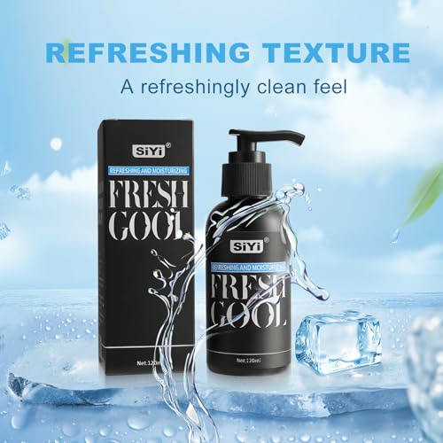 Image of SiYi Cooling Water Based Personal Lubricant, 4 Floz Lightweight Long Lasting Glide, Fresh Cooling Sensation, Non Sticky Easy Clean Formula, Toy Compatible for Couples and Massage