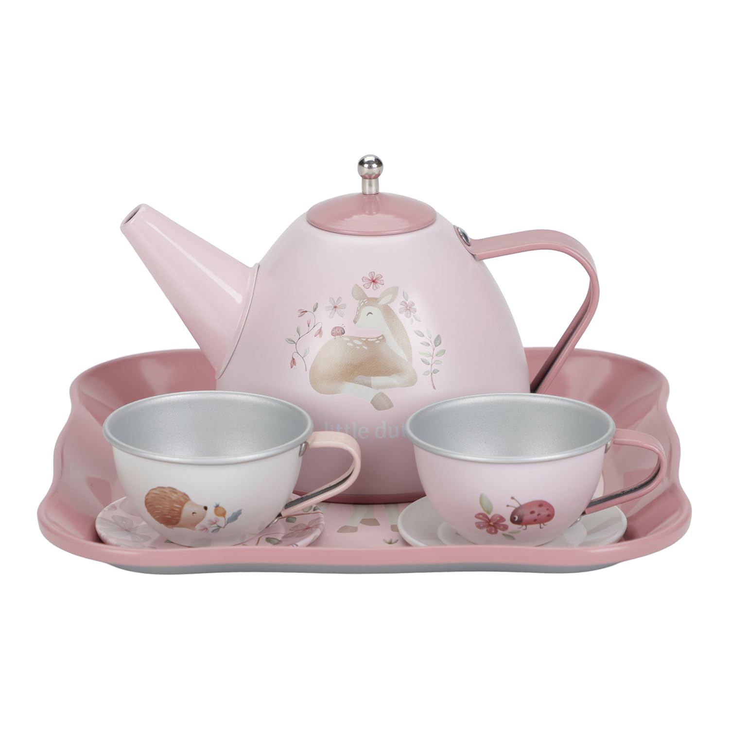 Little Dutch 2013746 Blech Teeset mit Koffer - Fairy Garden