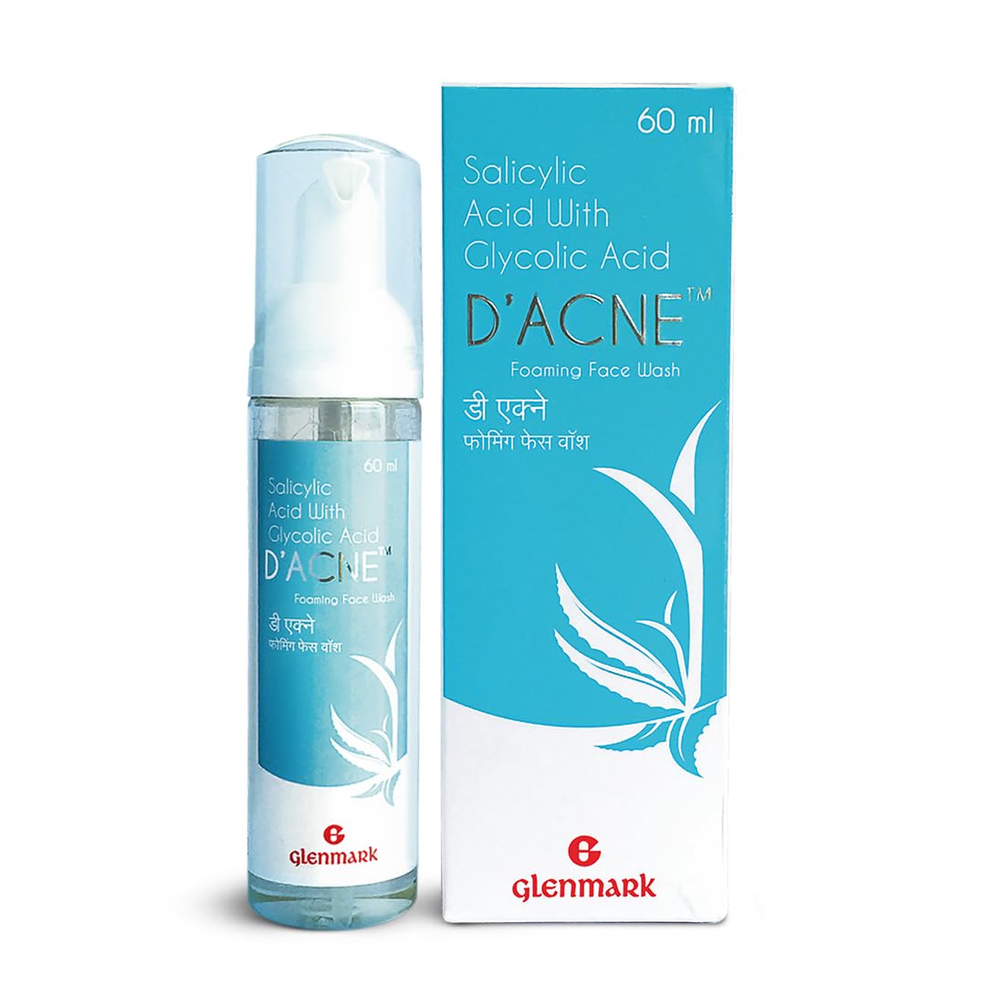 Foaming Face Wash, with 2% Salicylic Acid and 1% Glycolic Acid | Prevents acne | Deeply cleanses pores | Suitable For Oily skin, Acne-prone Skin|60 ml