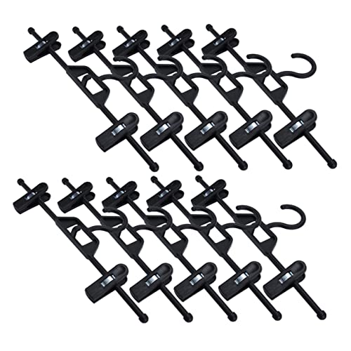 Cabilock 10pcs Stacked Trousers Hanger Trousers Hanger Bottoms Hangers Nursery Hangers Coat Hangers Garments Hangers Pants Hangers Slack Hangers Trouser Clip Hangers Pants Rack Plastic