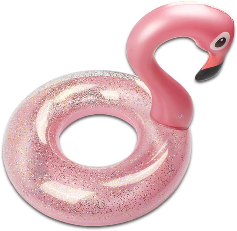 Flamenco Anillo de Natación, Flotador Inflable de para Piscina, Anillo de Natación, Flotador Redondo Piscina, para Fiesta de Verano Diversión Acuática Playa