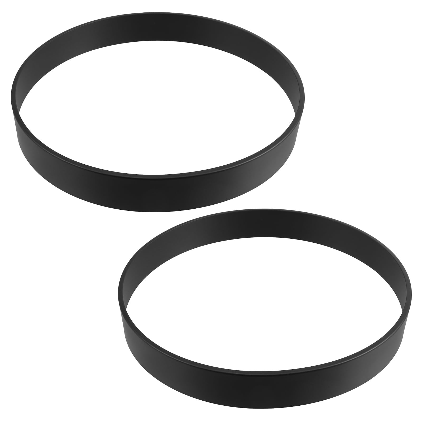 ibasenice 2 Stück 12 Zoll Runder Metallrahmen für Wanduhr, Schwarz | Quarz und Wanduhr, 42mm Stärke, für Heimprojekte, Minimalistischer Stil, Einfache Montage