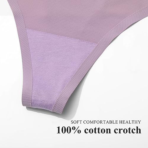 Levao-Tanga-sin-Costuras-para-Mujer-Tangas-Transpirables-Ropa-Interior-No-Show-String-Cintura-Baja-T-Back-Tanga-Bragas-Invisible-Hipster-610-Pack