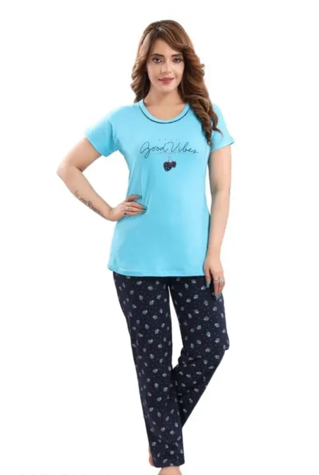 Night Suit Blue Nightwear-image-35