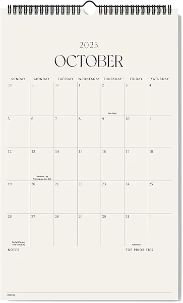 Jotsome Wall Calendar 2025-2026, Large Monthly Wall Calendar From Now to December 2026 11x17 inch for Home and Office, Easy Planning