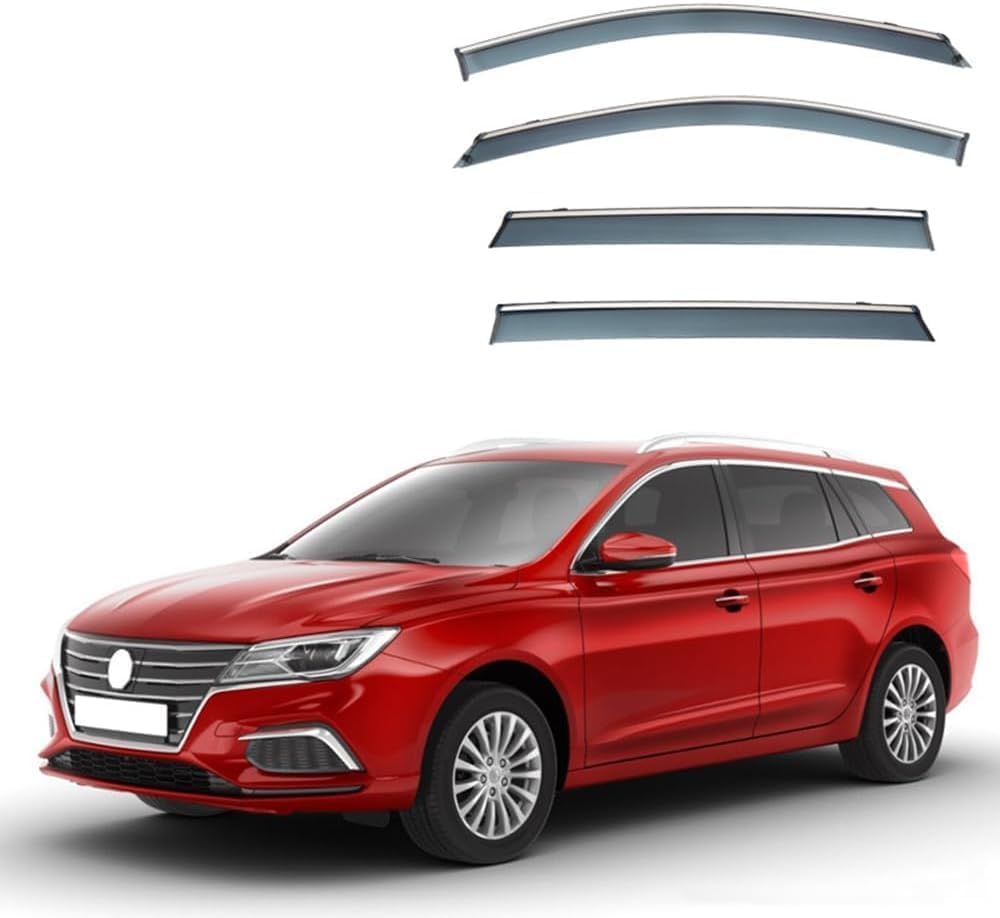 Guguozz Car Wind Deflectors For Mg 5 Sw Ev 2020-2025 Edgevisors Ventilated In Rain Window Visors Wind Sun Rain Deflectors Auto Wind Deflectors