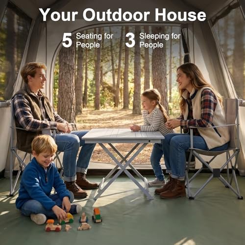 Carpa inflable portátil automática para camping 3 personas miniatura 2