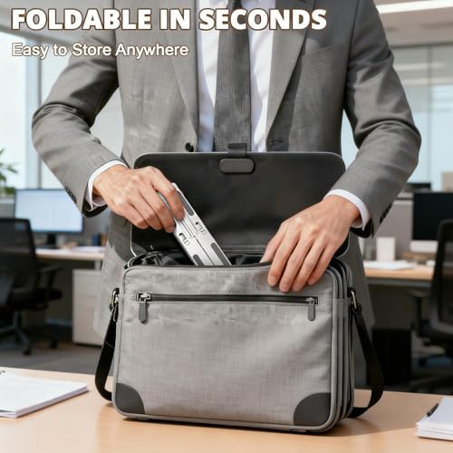 Aovuyck-Store Supporto Pc Portatile 10-17.3”, Supporto Per Laptop Regolabile A 7 Livelli, Supporto In Alluminio Portatile Con Silicone Antiscivolo, Compatibile Laptop E Tablet - 7