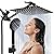 Shower Head, 8‘’ High Pressure Rainfall/Handheld Shower Combo with 11'' Extension Arm, 9 Settings, Anti-leak Shower Head with Holder, Height/Angle Adjustable, Chrome, Matte Black