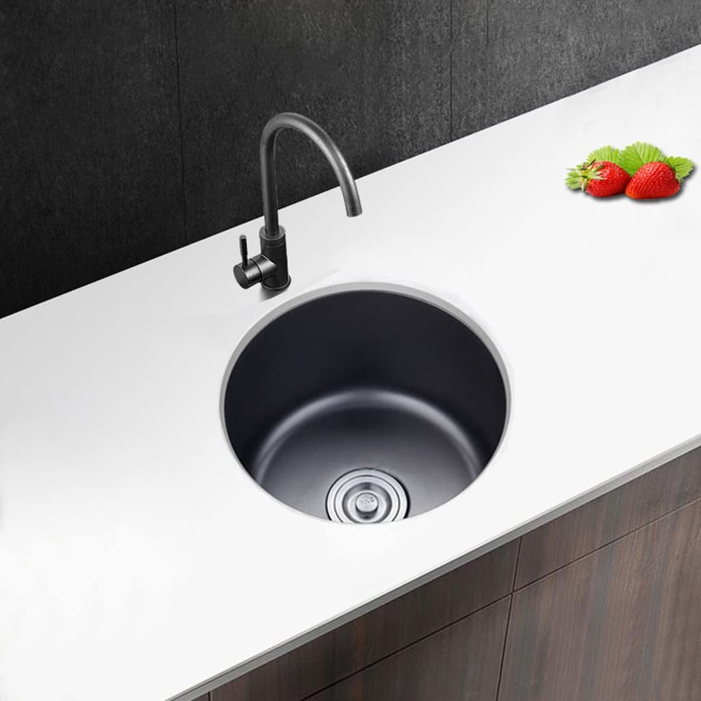 Fregadero de Cocina de Acero Inoxidable con desagüe y Grifo de Esquina, para instalación empotrada o bajo encimera en cocinas Modernas.