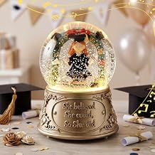 Thenshop Graduation Snow Globe Graduation Gift She Believed She Could Congratulations Inspirational Gift for Her Women College Graduates