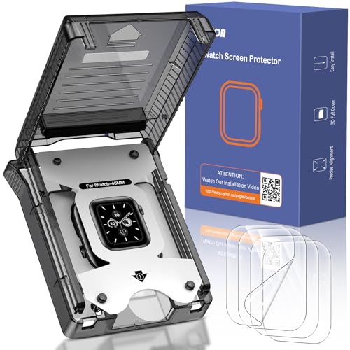 Uyiton für Apple Watch Series 11/10 46 mm Schutzfolie, 4 Stück Weich EPU Folie Selbstheilung Fingerabdruck-ID Unterstütz...